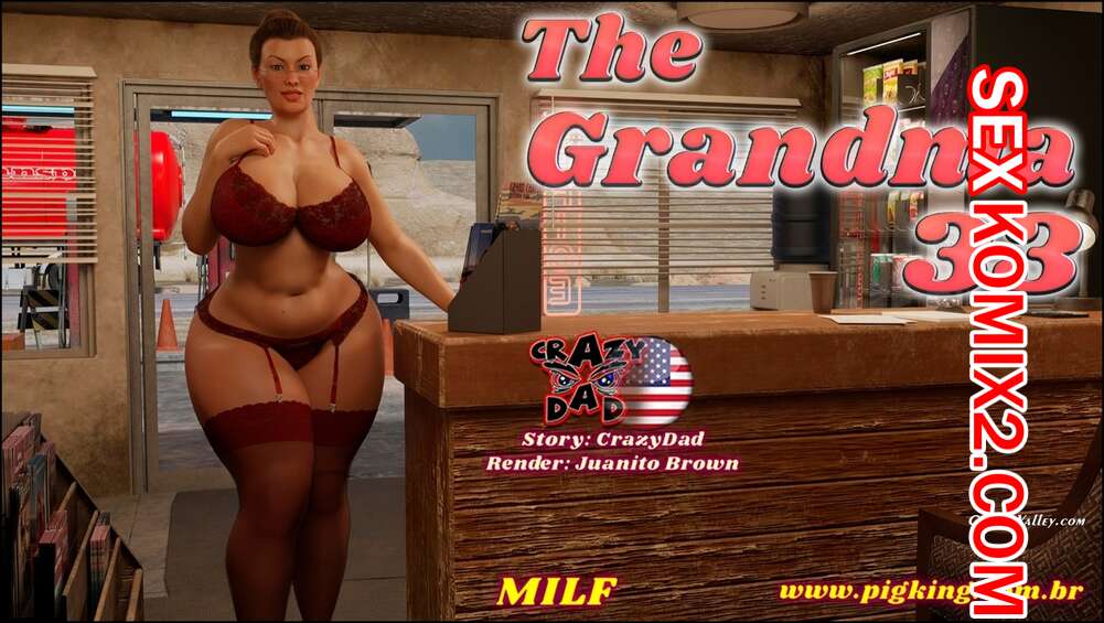 Порно комикс Бабушка. Часть 33. The Grandma. CrazyDad3D