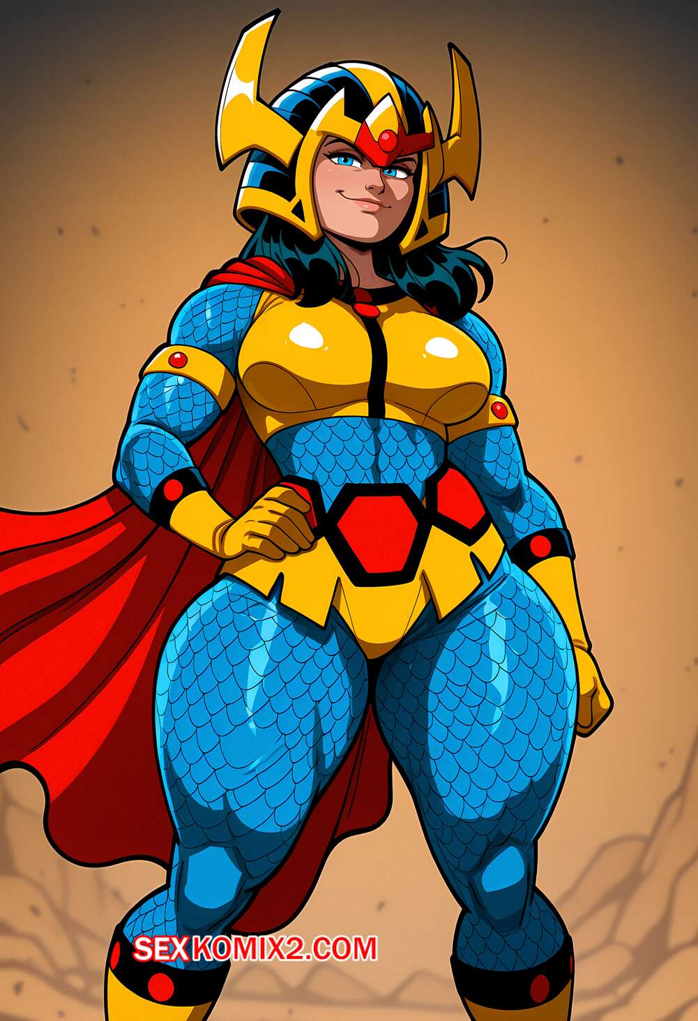 Порно комикс Big Barda. Floxin