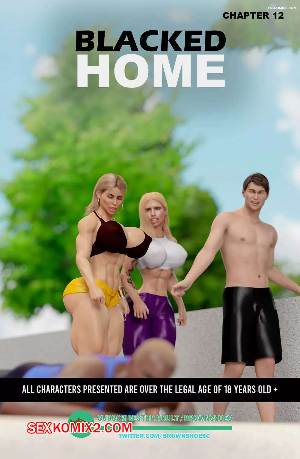 Порно комикс Черный дом. Часть 12. Blacked Home. Brown Shoes