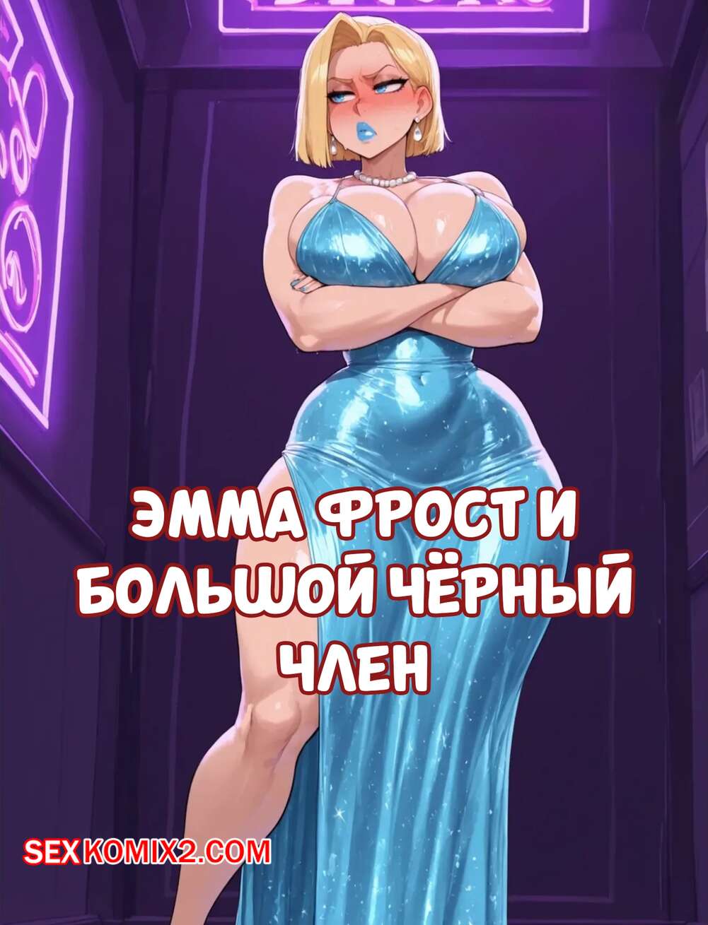 Порно комикс Эмма Фрост и большой черный член. Emma Frost x BBC. FuyuBloom.