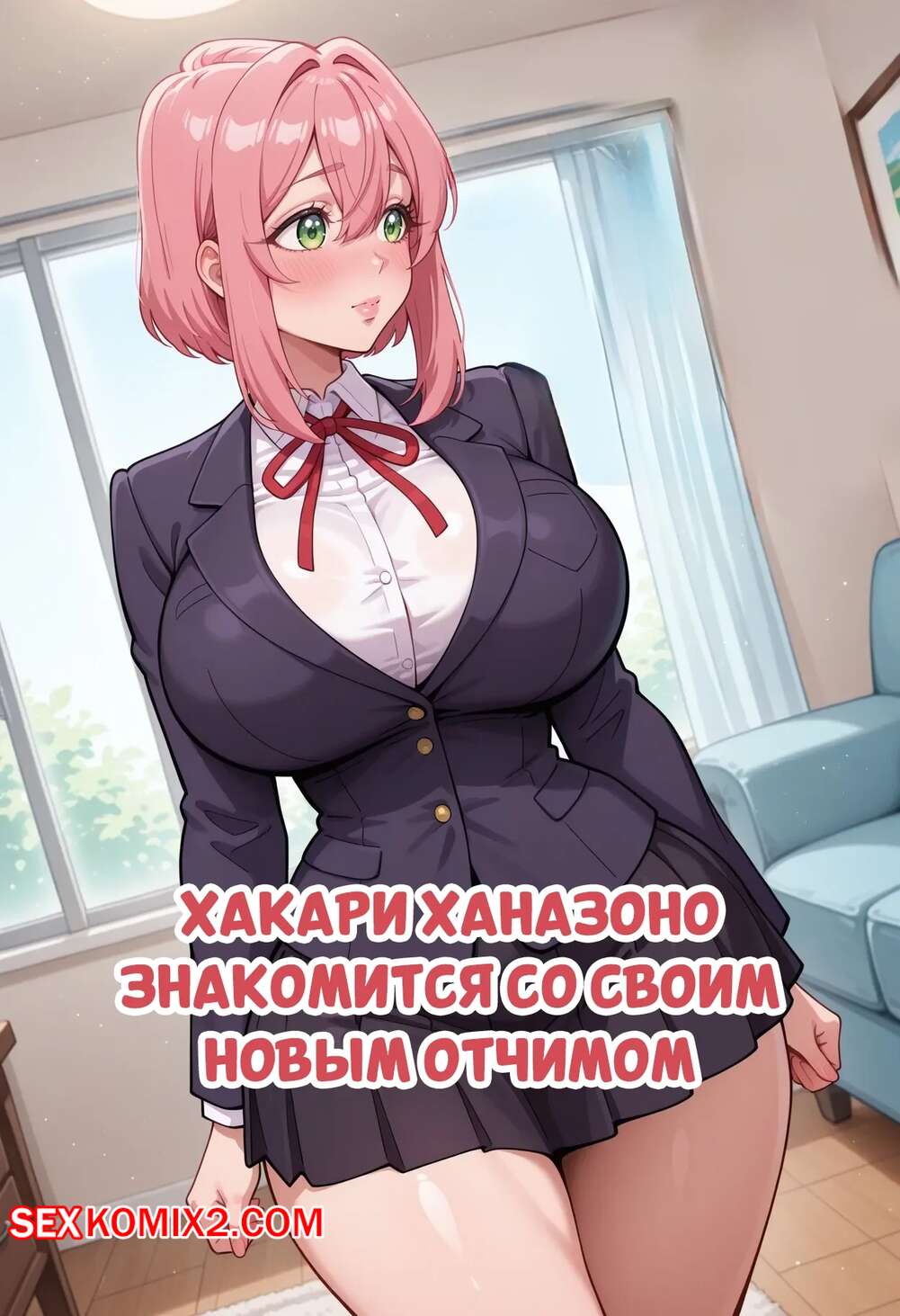 Порно комикс Хакари Ханазоно знакомится со своим новым отчимом. Dartzai.