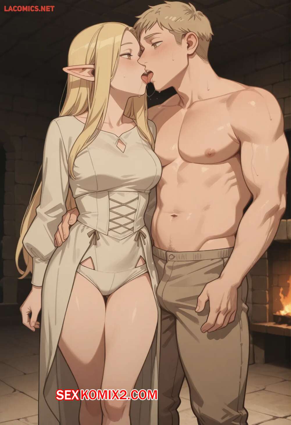 Порно комикс Left Behind. Marcille x Laios. Scarlet Meow