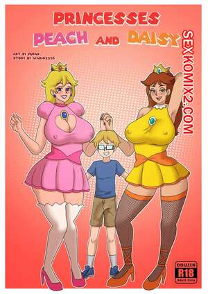 Порно комикс Марио. Принцессы Пич и Дэйзи. Princesses Peach and Daisy. Super Mario Bros Adventures