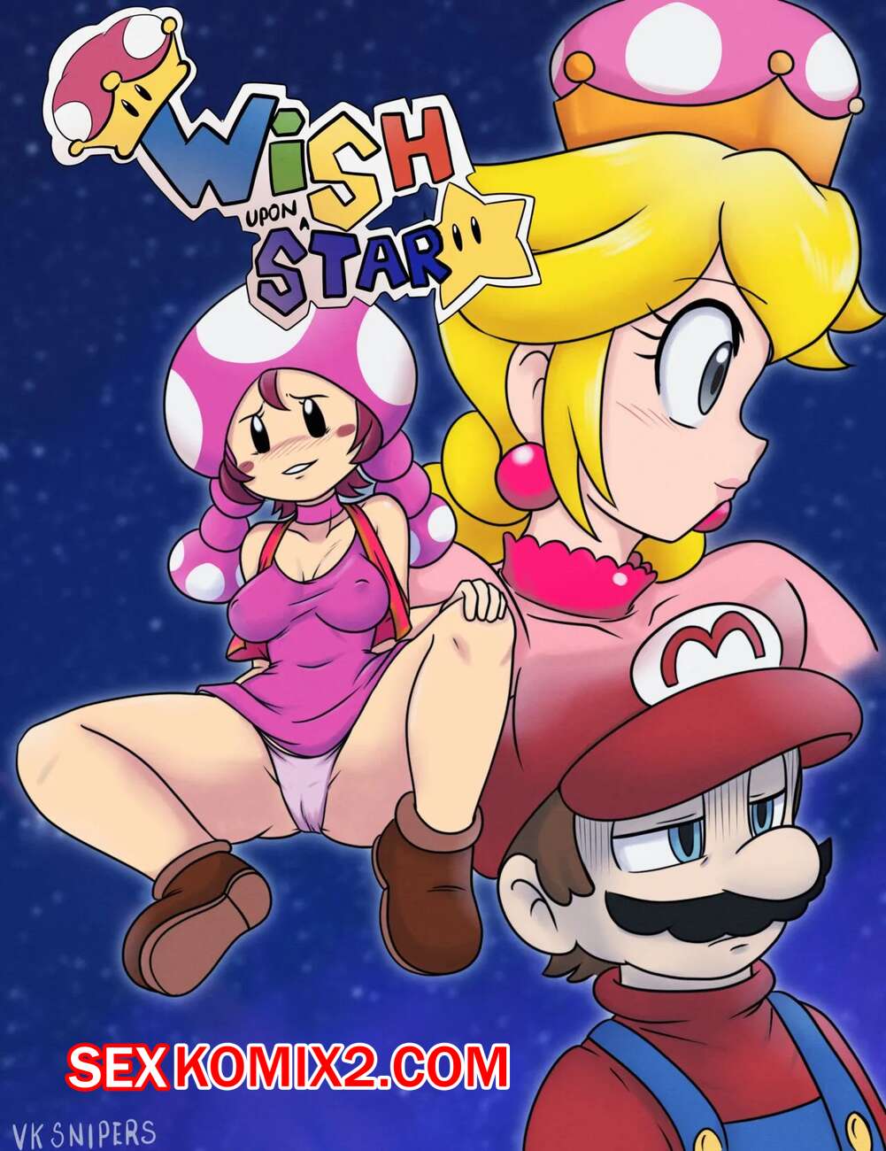 Порно комикс Марио. Желание на звезду. Wish upon a Star. VPSyren.