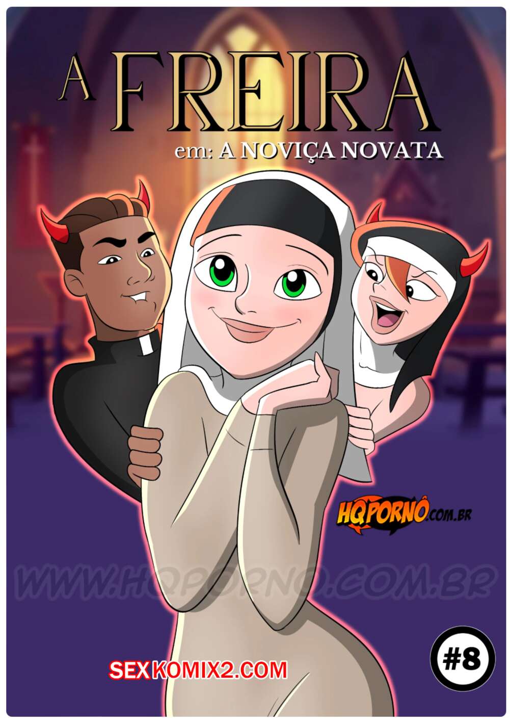 Порно комикс Монахиня. Часть 8. A freira. HQPorno