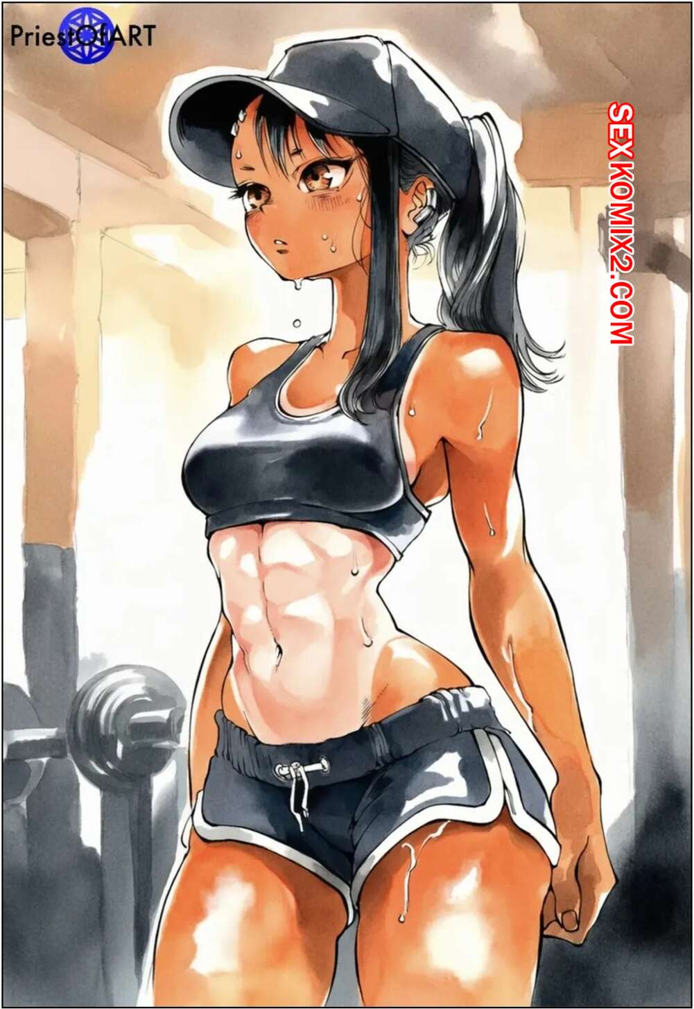 Порно комикс New Gym Master. PriestOfArt
