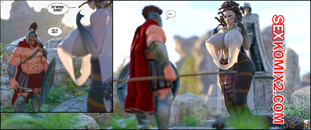 Порно комикс Queen Of The Gorgans. GashousesushiArt.