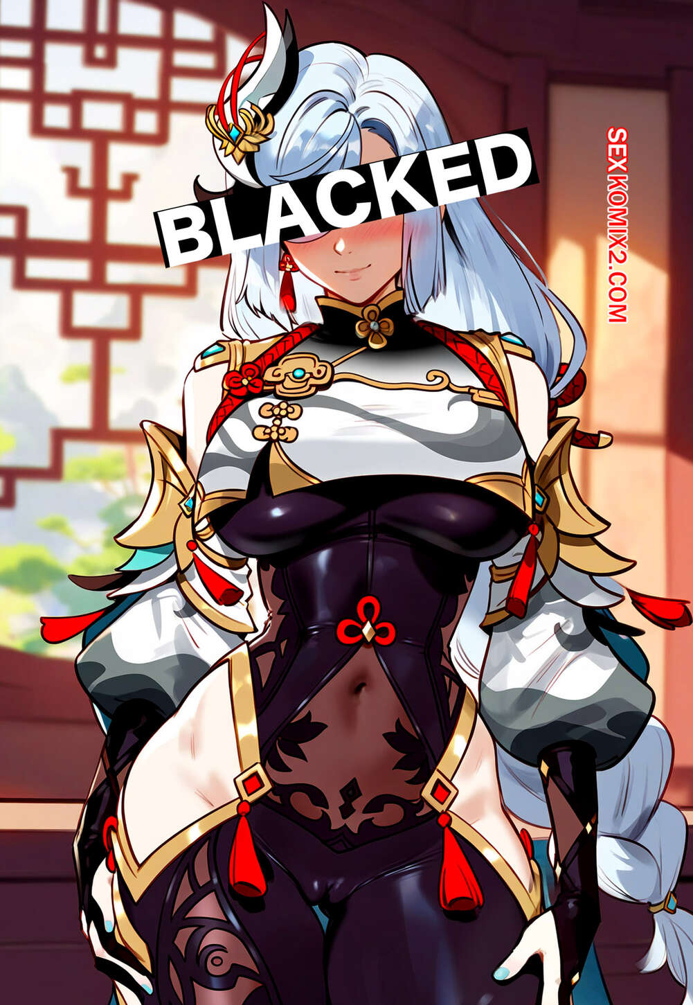 Порно комикс Shenhe x BBC. Floxin