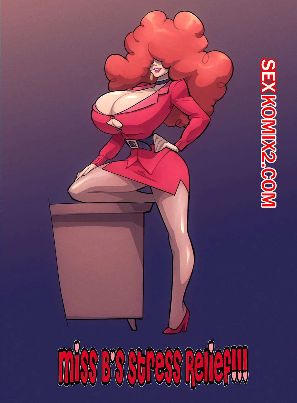 Порно комикс Снятие стресса мисс Б. Miss B Stress Relief. BigDad