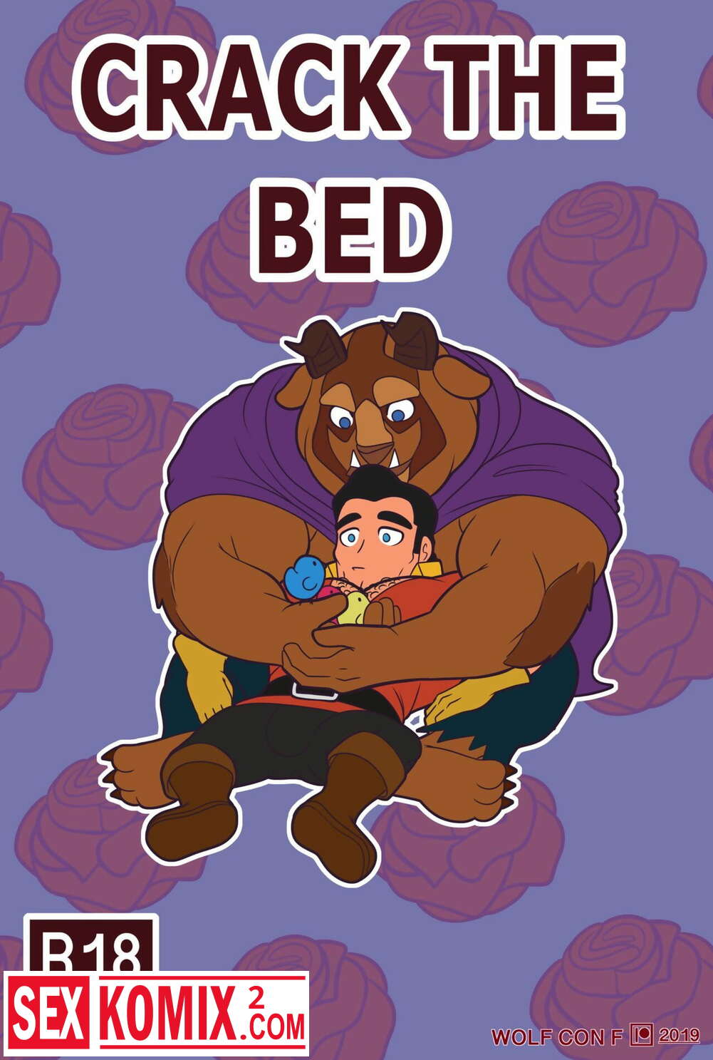 Порно комикс Трещина В Кровати. Английский.
